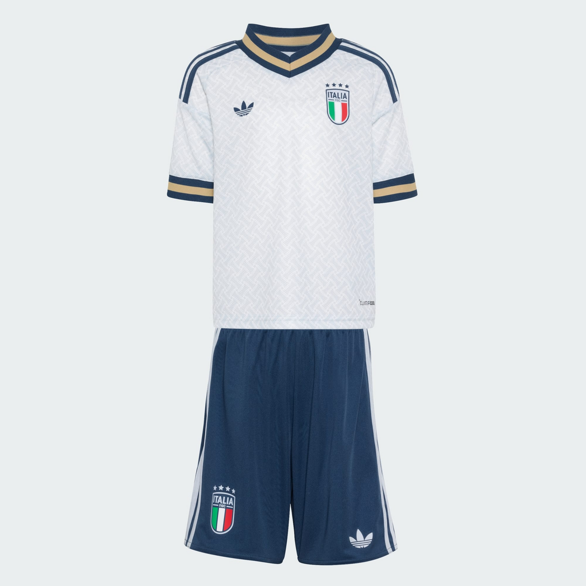 Conjunto Infantil Itália 2026/27 II Kit, vista de frente