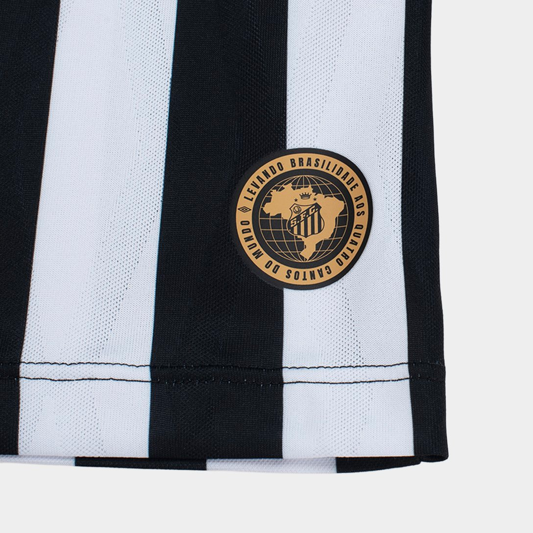 Conjunto Infantil Santos 2026/27 II, detalhe da gola