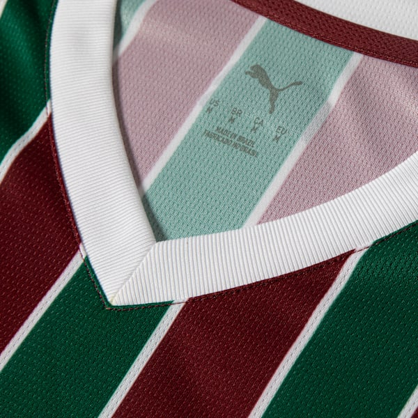 Camisa Puma Fluminense 2026/27 I, detalhe da gola