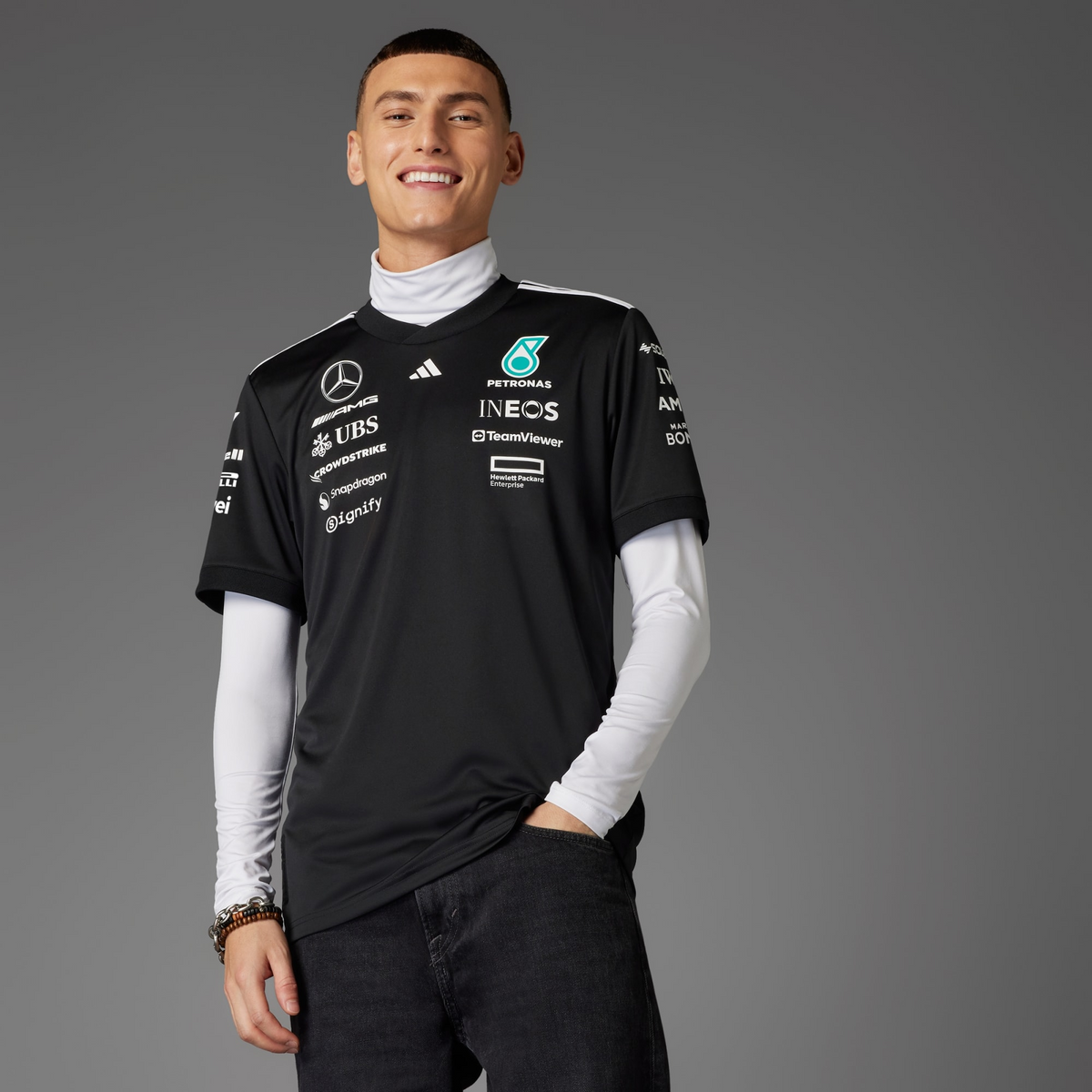 Camisa Driver Mercedes - AMS Petronas F1 na TSN Sports