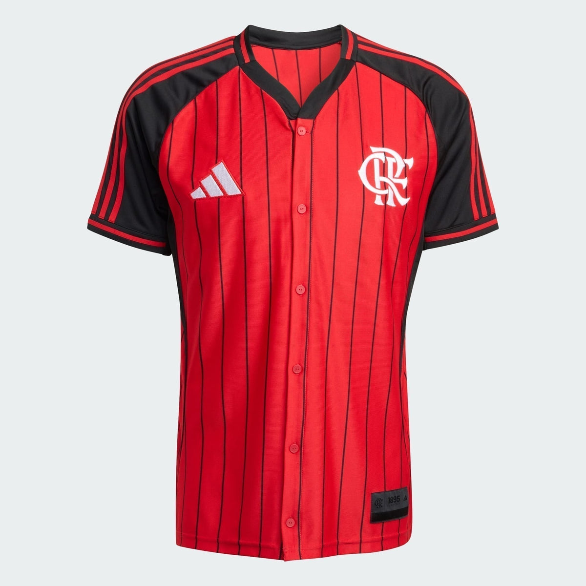 Camisa Adidas Flamengo 2025/26 US Pack, detalhe do escudo