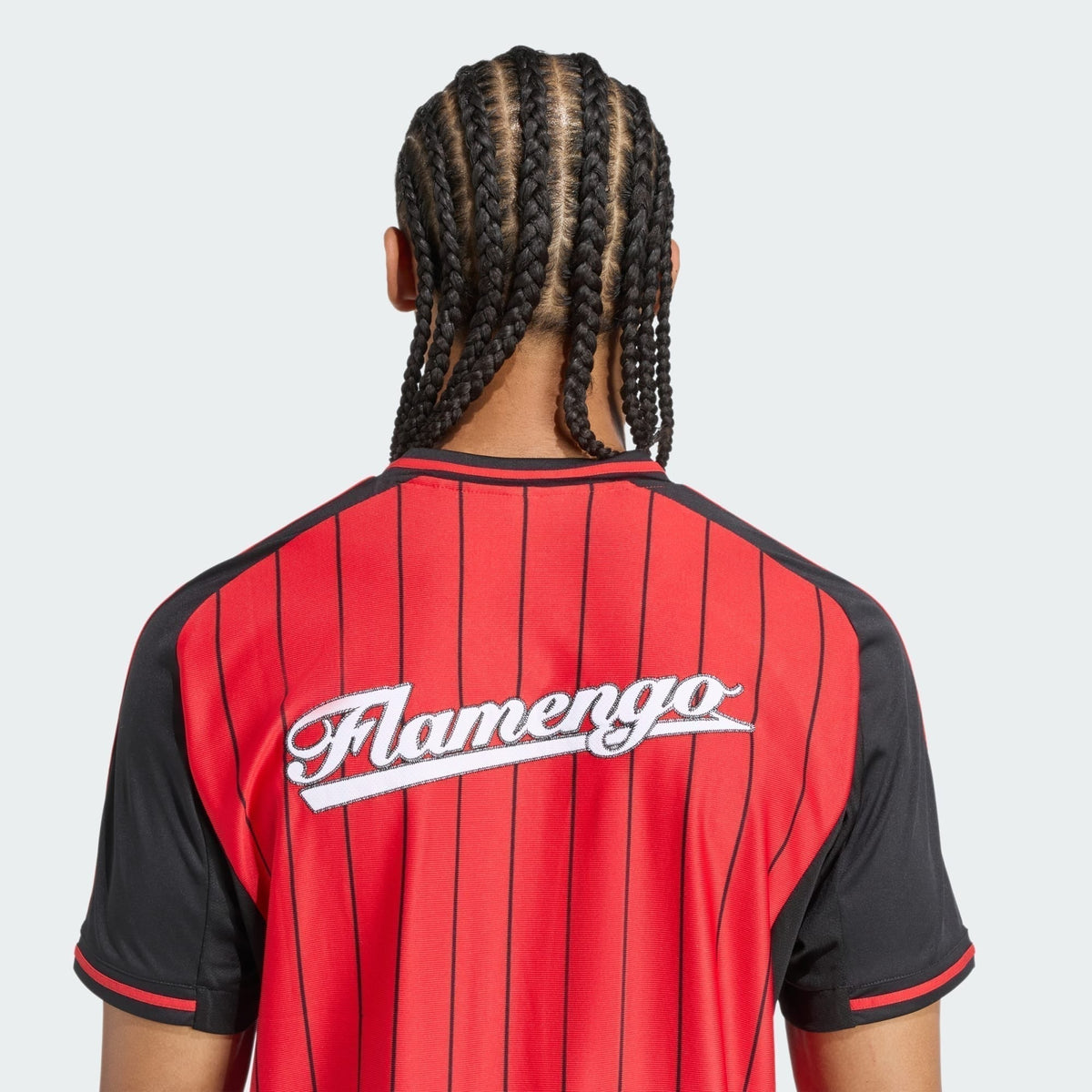 Camisa Adidas Flamengo 2025/26 US Pack, detalhe do tecido