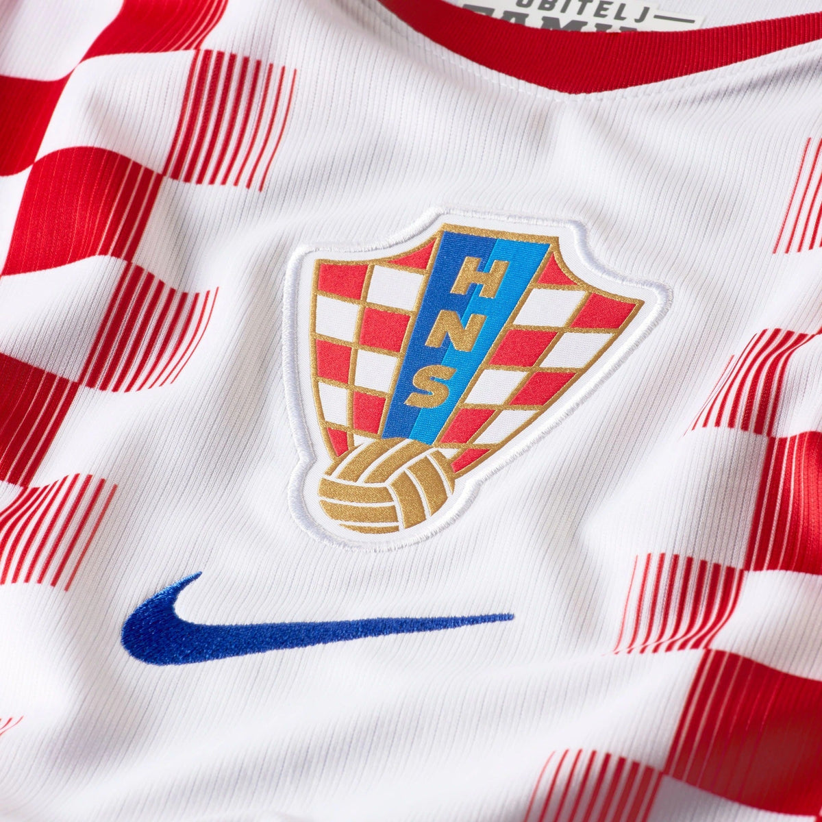 Camisa Croácia 2026/27 I, detalhe do tecido