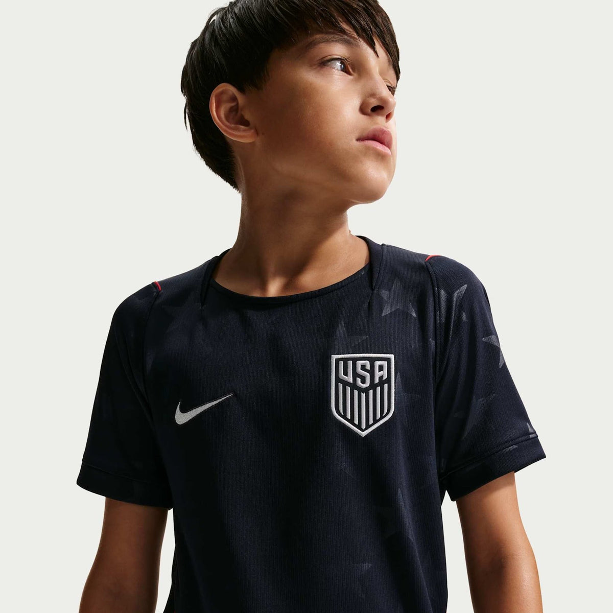 Conjunto Infantil Estados Unidos 2026/27 II Kit, detalhe da manga