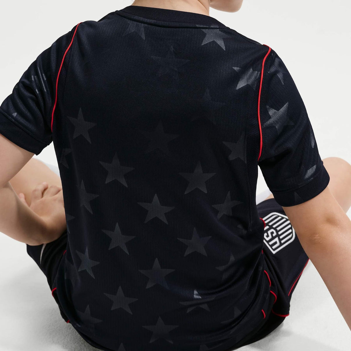 Conjunto Infantil Estados Unidos 2026/27 II Kit, detalhe do tecido