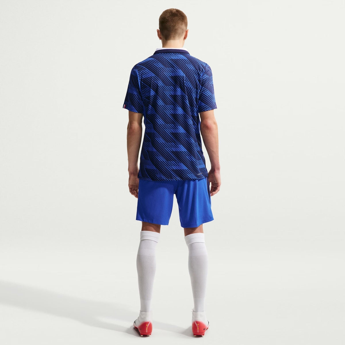 Camisa França 2026/27 I, detalhe da gola