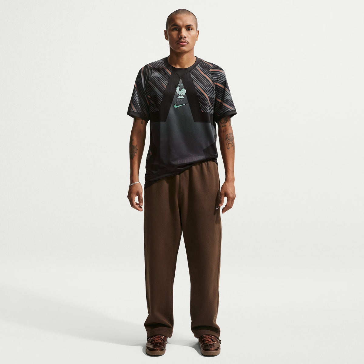 Camisa França 2026/27 I Goleiro, detalhe da gola