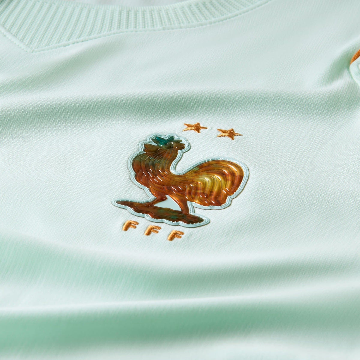 Camisa França 2026/27 II, detalhe da gola