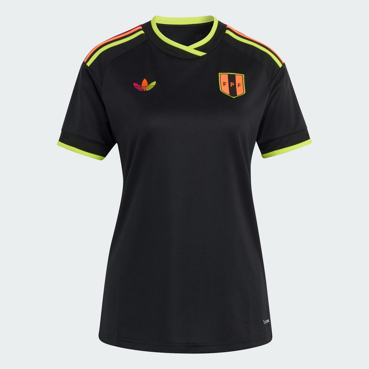 Camisa Feminina Peru 2026/27 II, detalhe da gola