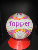 Bola de Futebol Society Topper Samba - Branco+Rosa