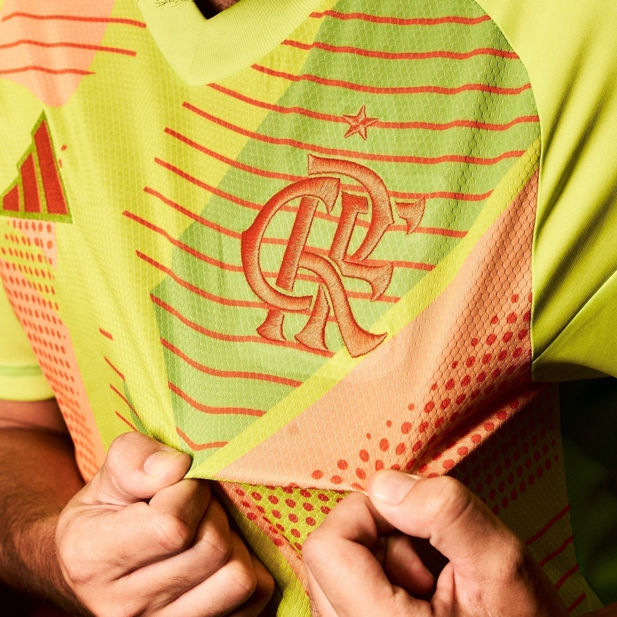 Camisa Adidas Flamengo 2025/26 I Goleiro, etiqueta interna