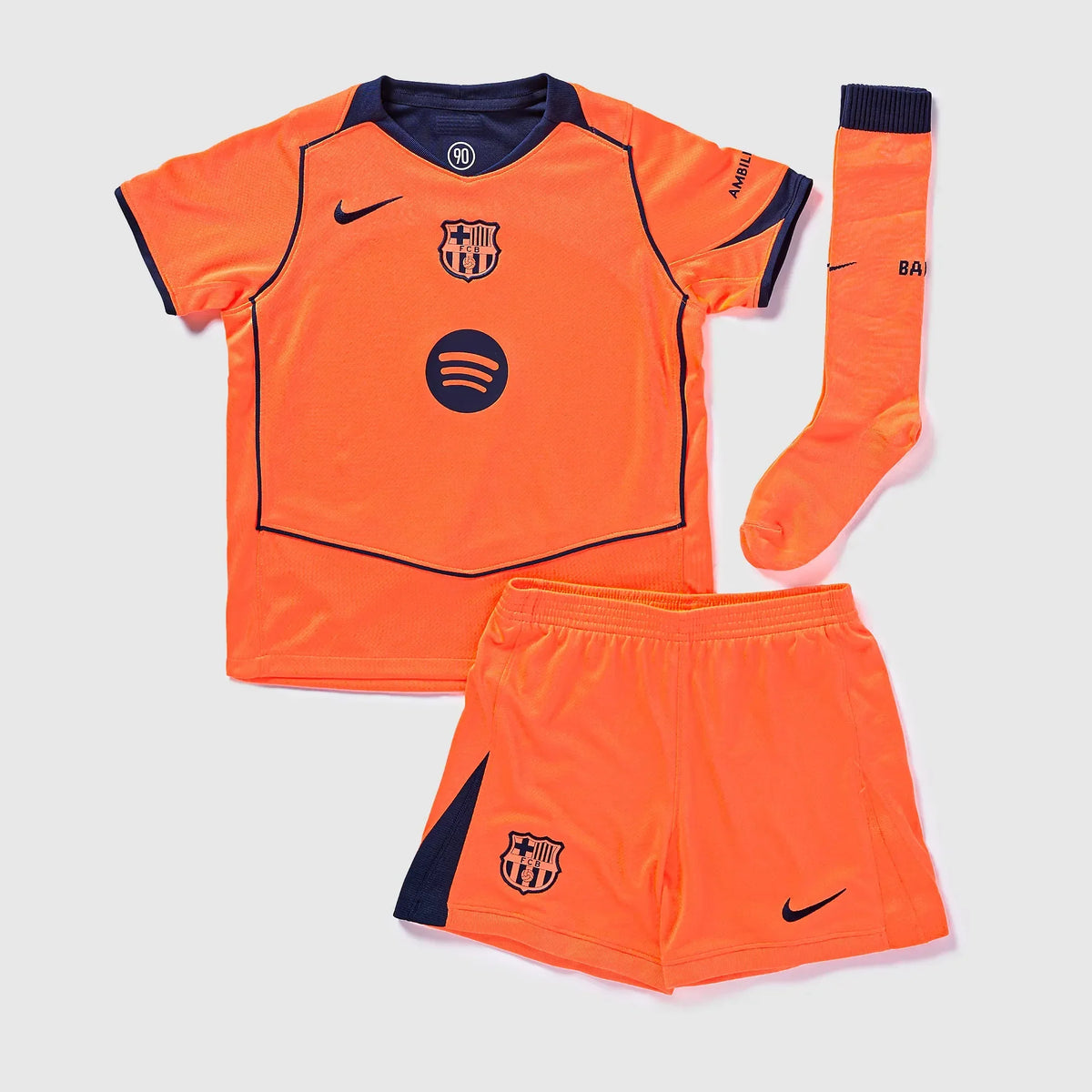 Conjunto Infantil Nike Barcelona 2025/26 III na TSN Sports