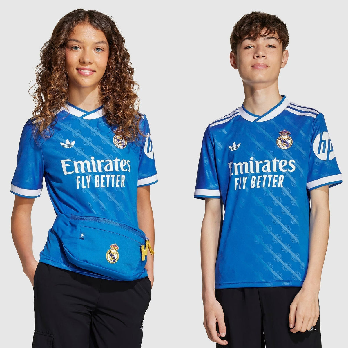 Conjunto Infantil Adidas Real Madrid 2025/26 III, vista de frente