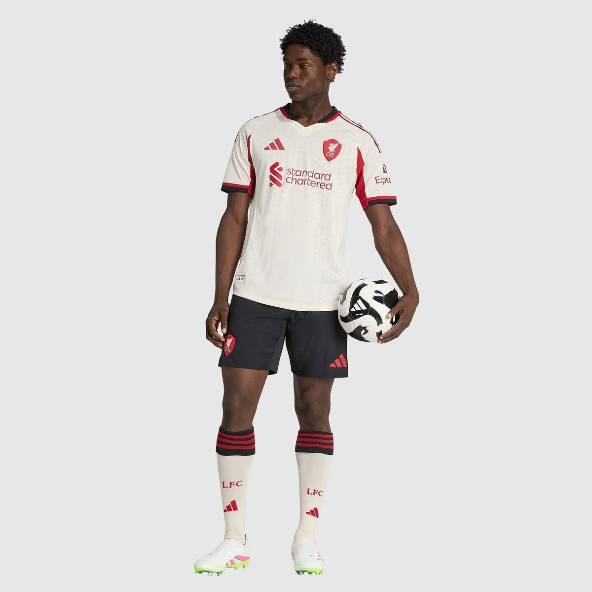 Camisa adidas Liverpool 2025/26 II Jogador, vista de frente