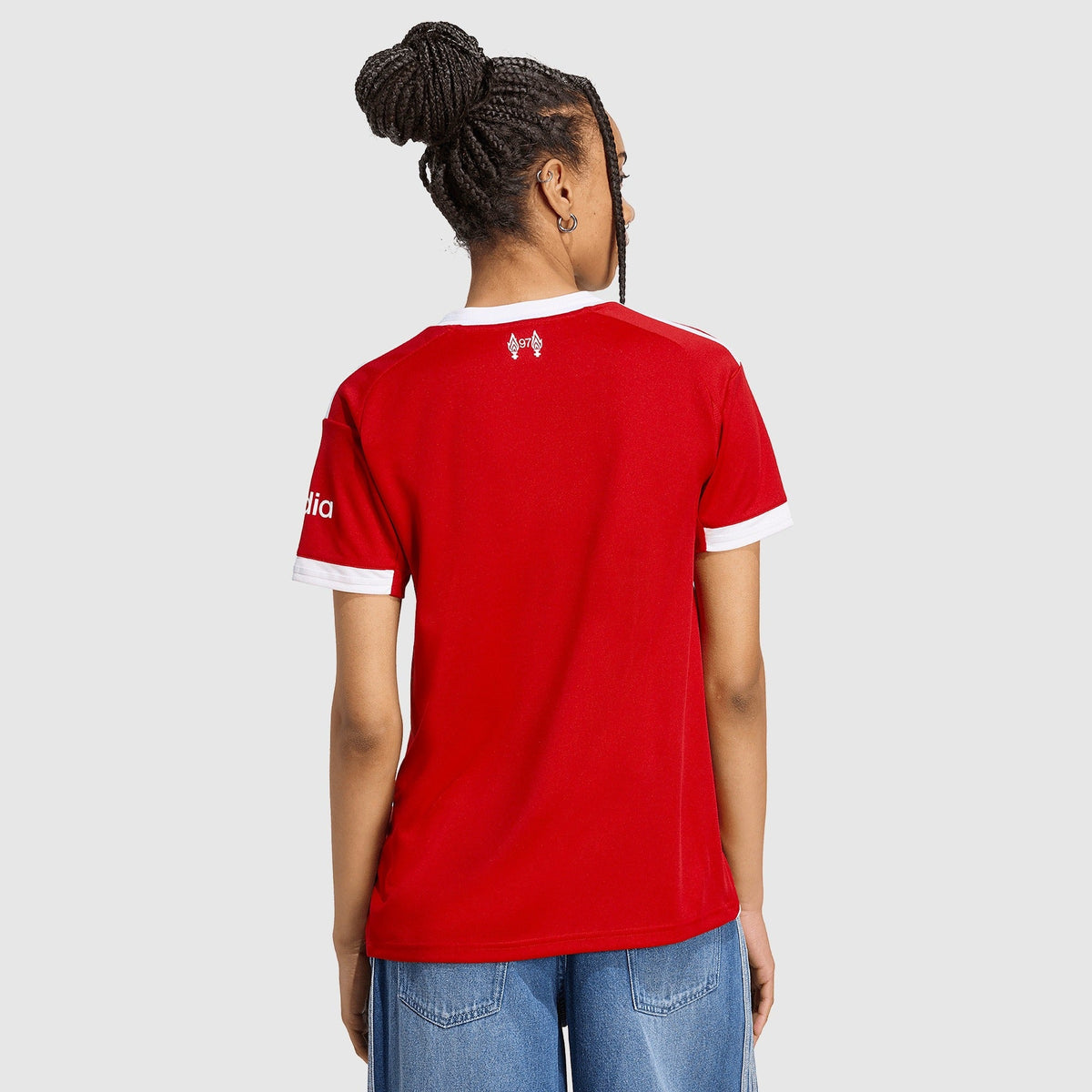 Camisa Feminina adidas Liverpool 2025/26 I, vista de costas
