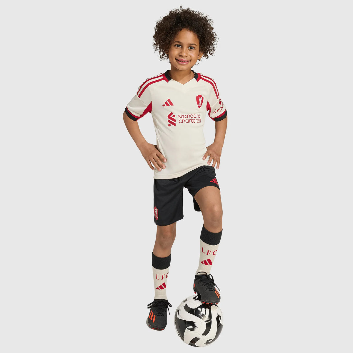 Conjunto Infantil adidas Liverpool 2025/26 II na TSN Sports