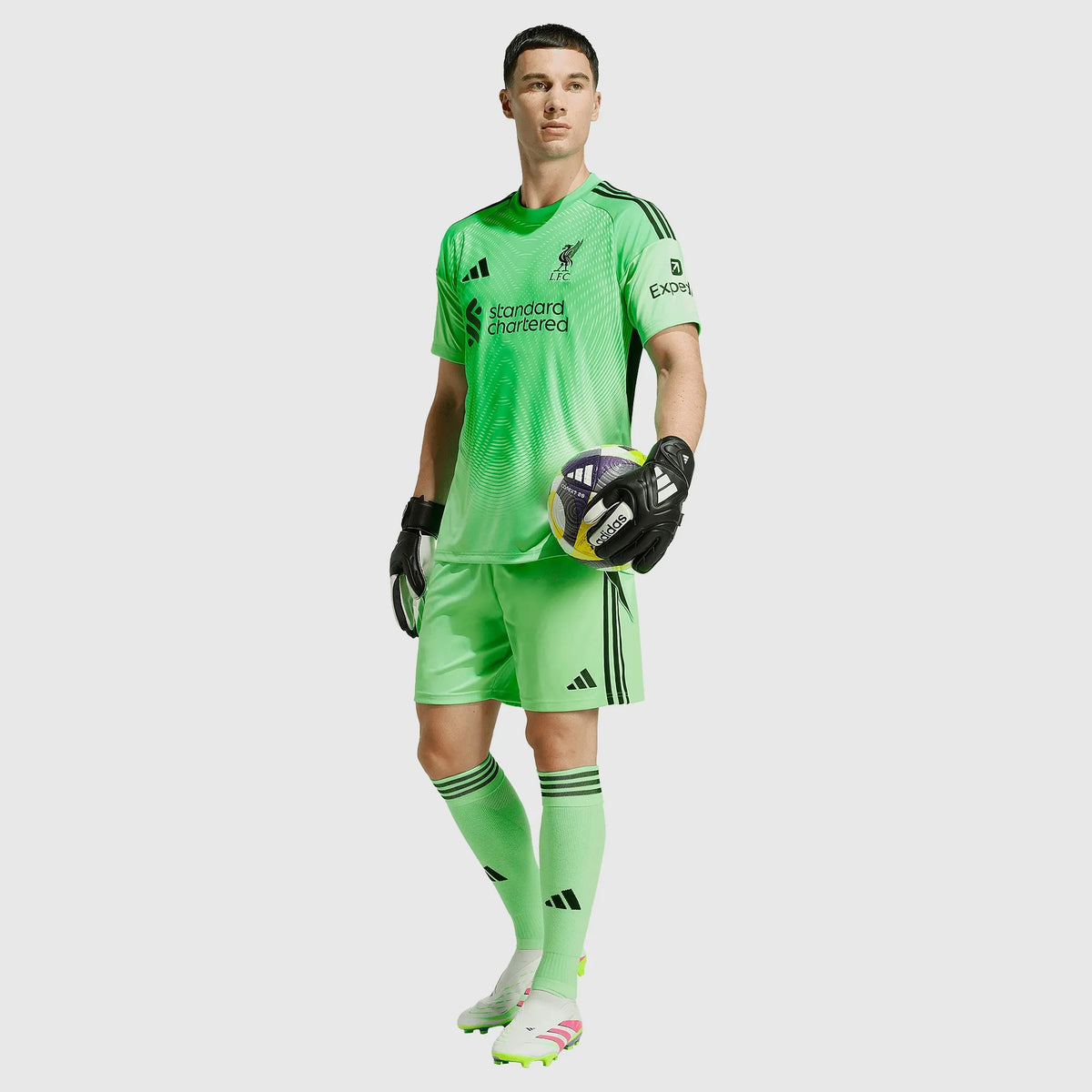 Camisa adidas Liverpool 2025/26 Goleiro I na TSN Sports
