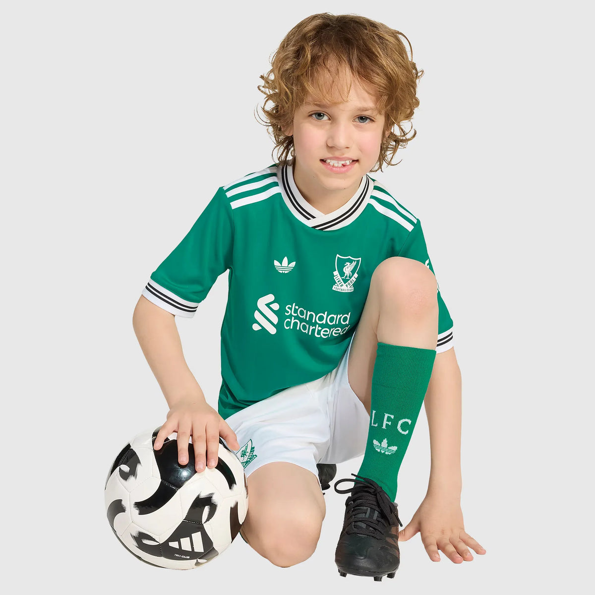 Conjunto Infantil adidas Liverpool 2025/26 III na TSN Sports