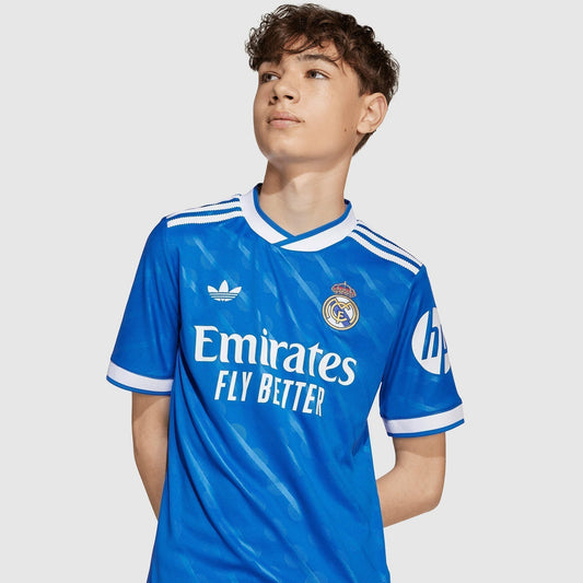 Conjunto Infantil Adidas Real Madrid 2025/26 III na TSN Sports