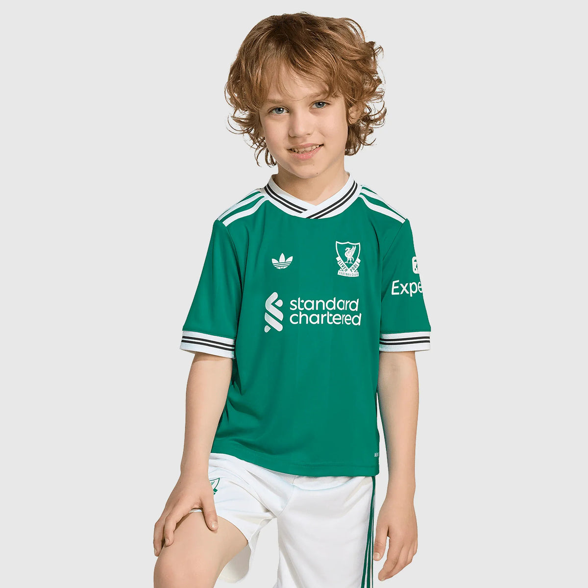 Conjunto Infantil adidas Liverpool 2025/26 III na TSN Sports