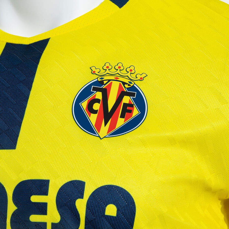 Camisa Joma Villareal 2025/26 I, detalhe da gola