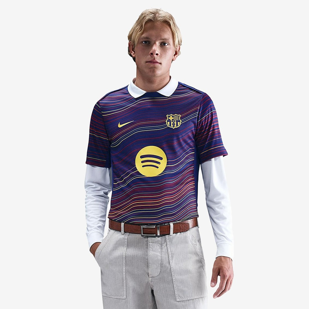 Camisa Nike Barcelona 2025/26 Pré-Jogo na TSN Sports