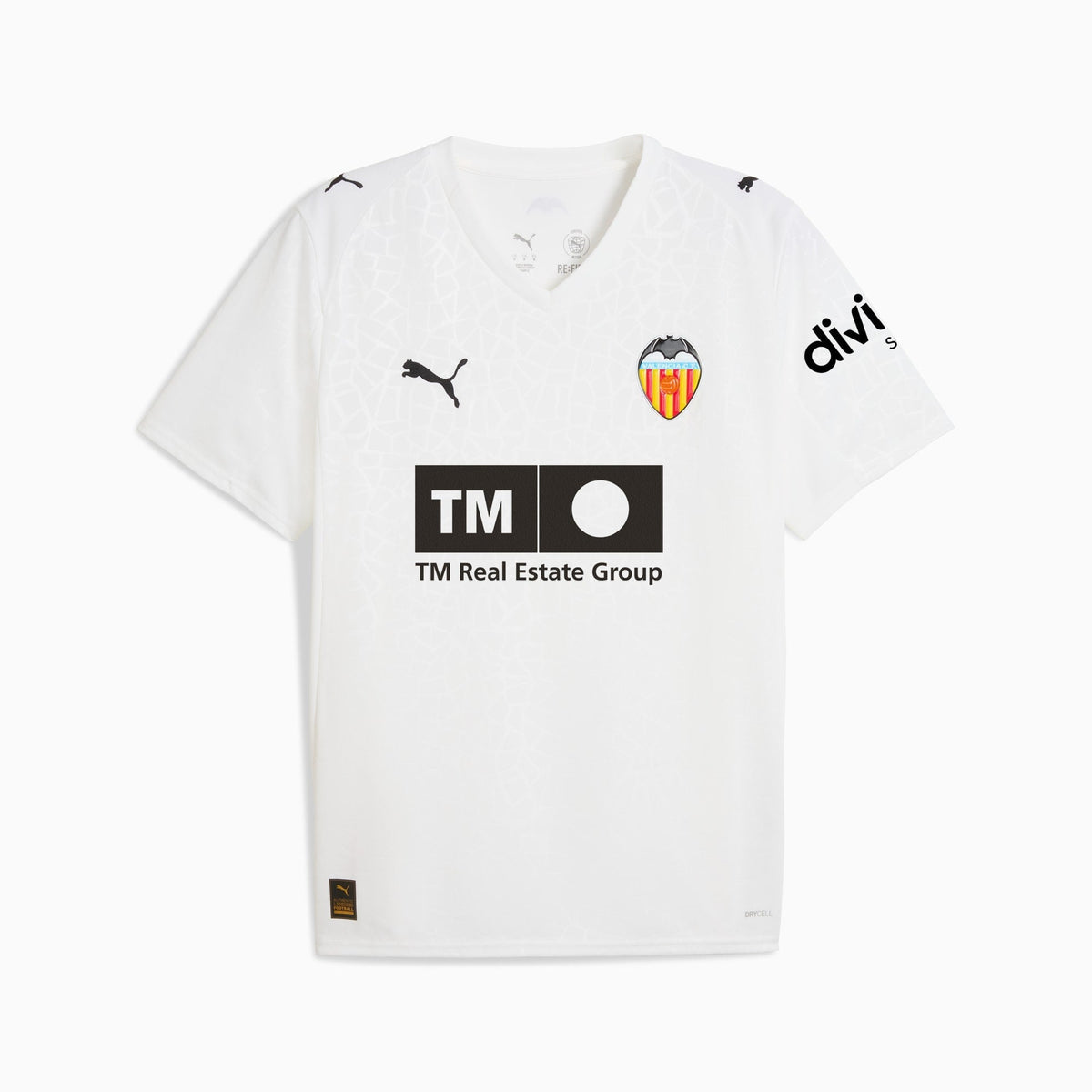Camisa Puma Valencia 2025/26 I, detalhe da gola