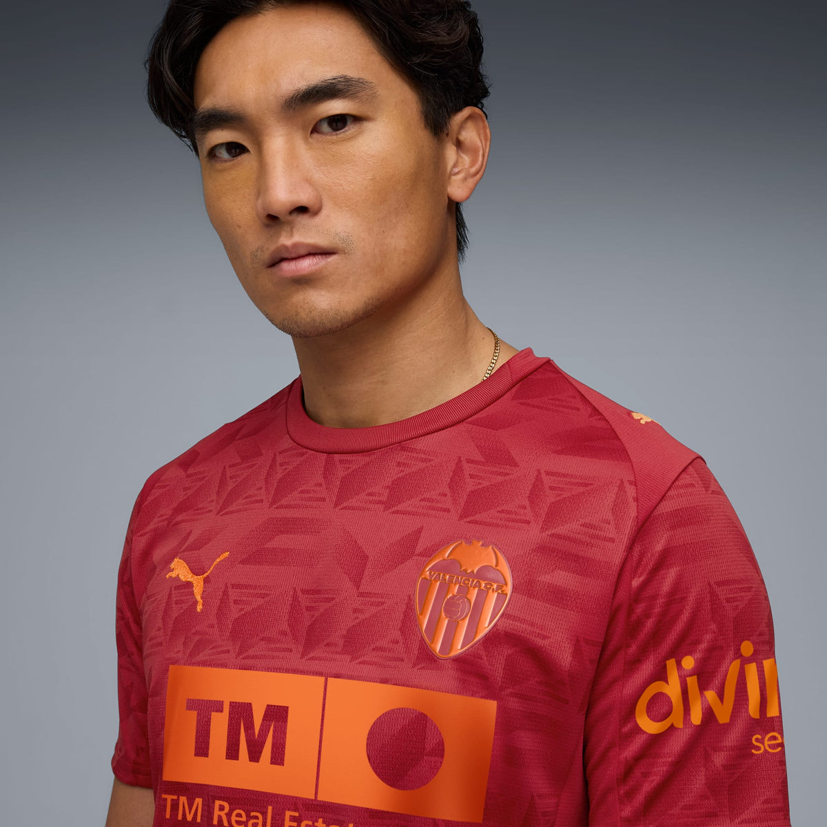 Camisa Puma Valencia 2025/26 II Torcedor, vista de frente