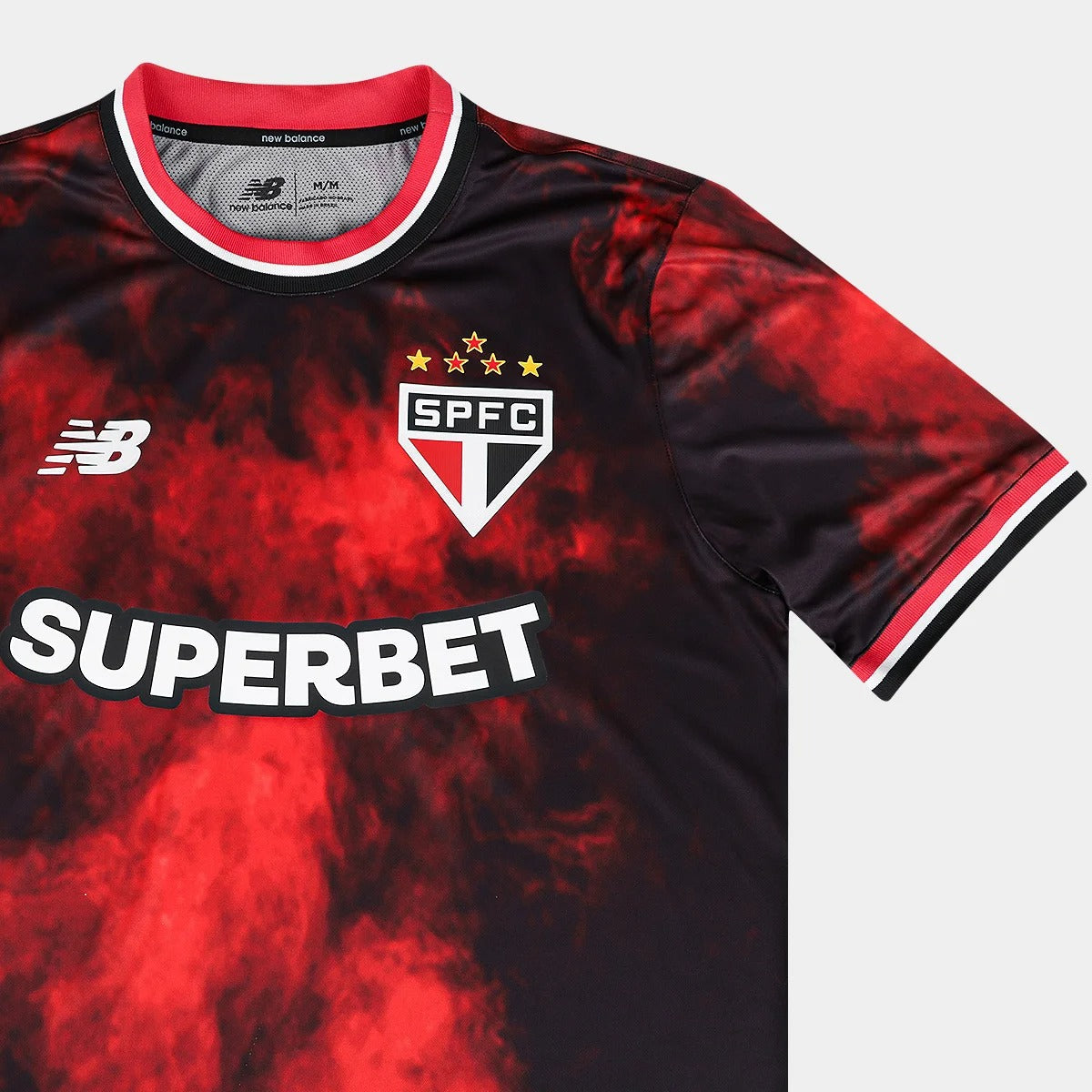 Camisa New Balance São Paulo 2025/26 III Edição Comemorativa, vista de costas