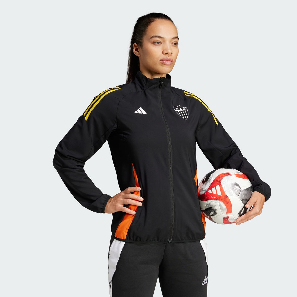 Jaqueta Atlético Mineiro Feminina, vista de frente