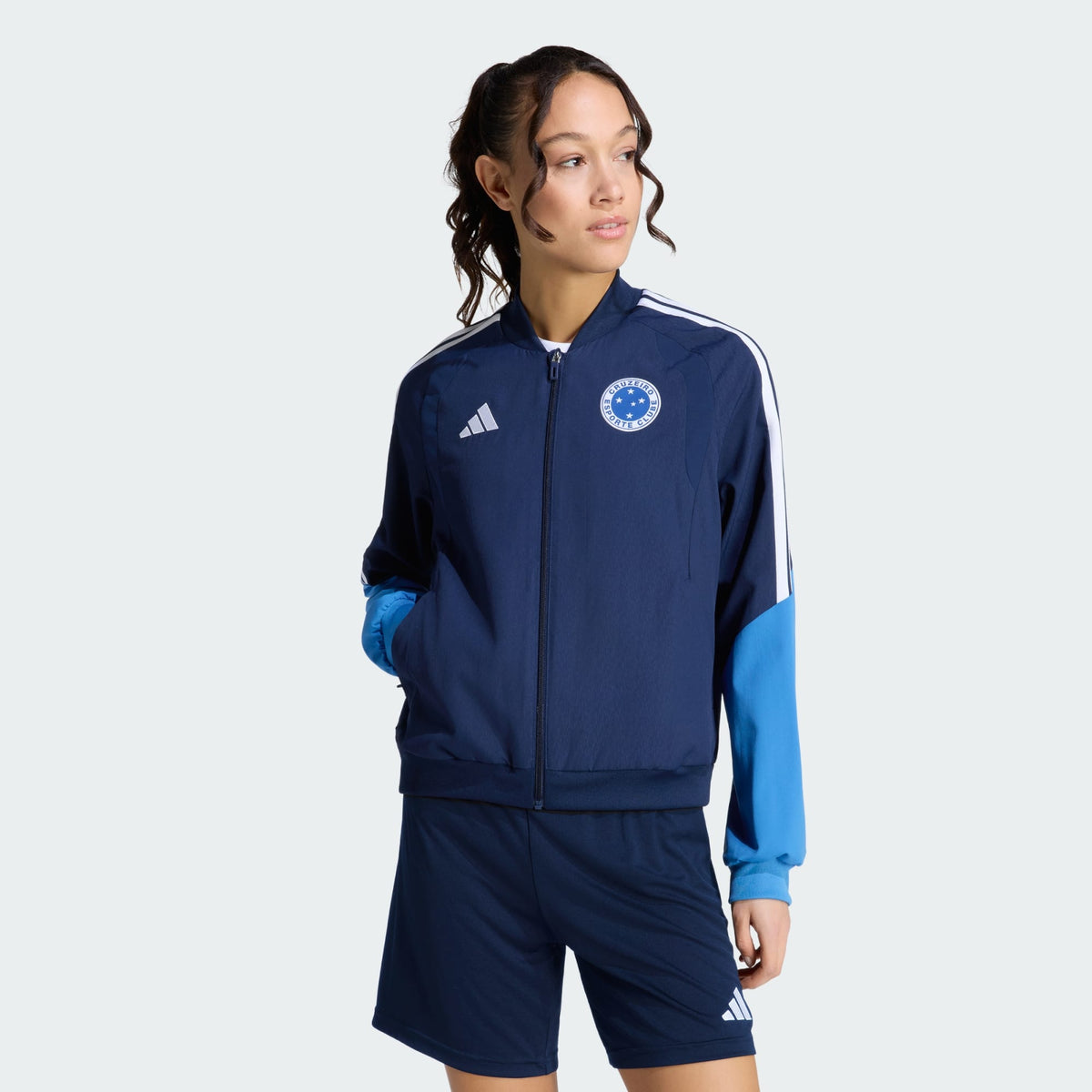 Jaqueta Cruzeiro Feminina 2026/27, vista de costas