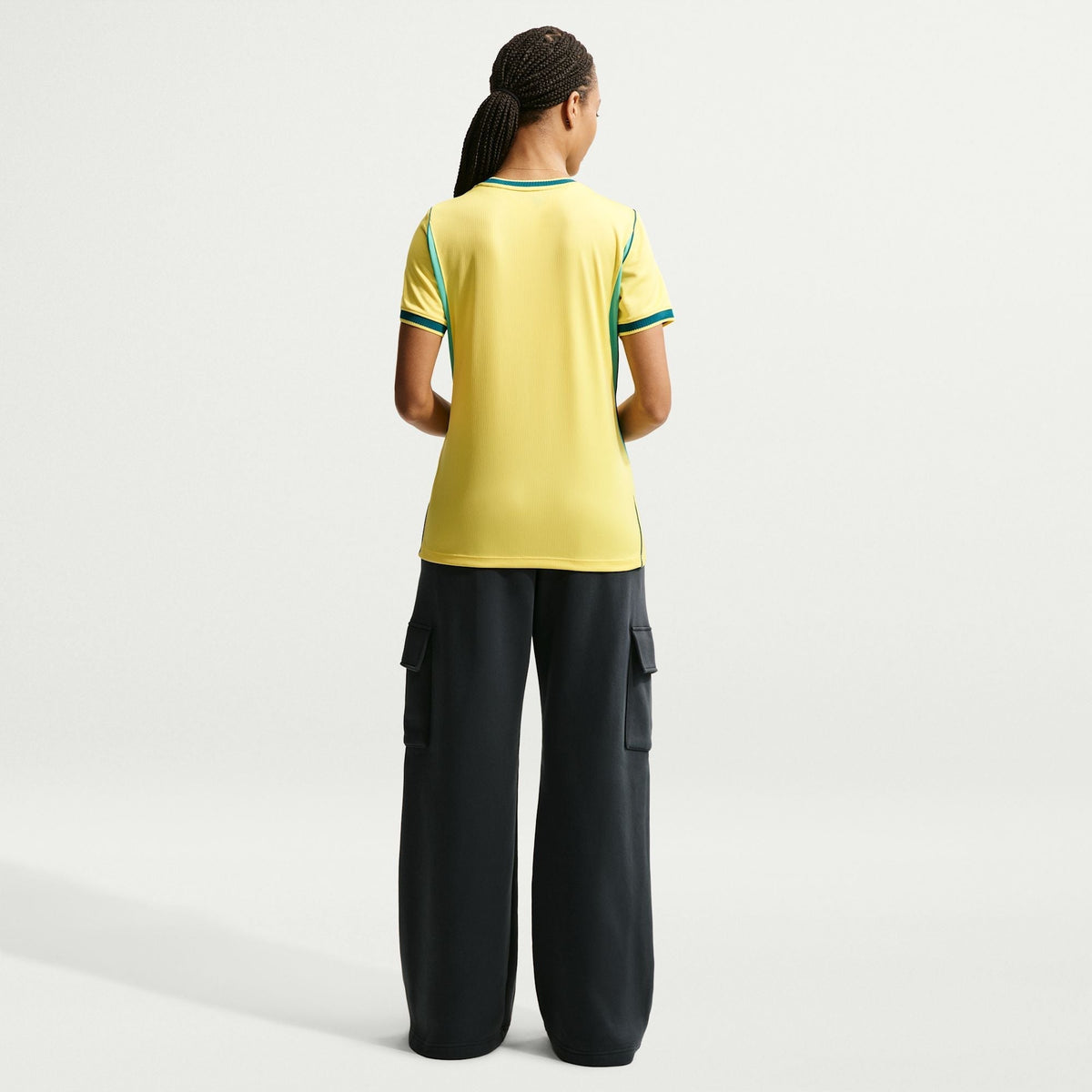 Camisa Feminina Seleção Brasileira 2026/27 I, detalhe da gola