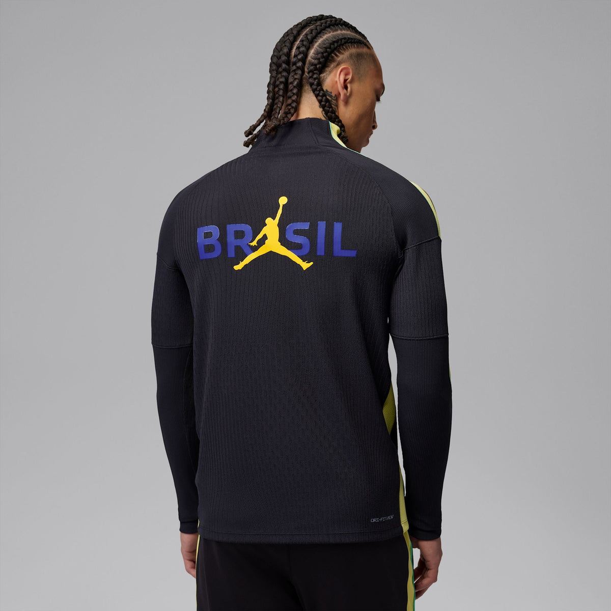 Conjunto de Treino Brasil 2026/27 Preto, vista de frente