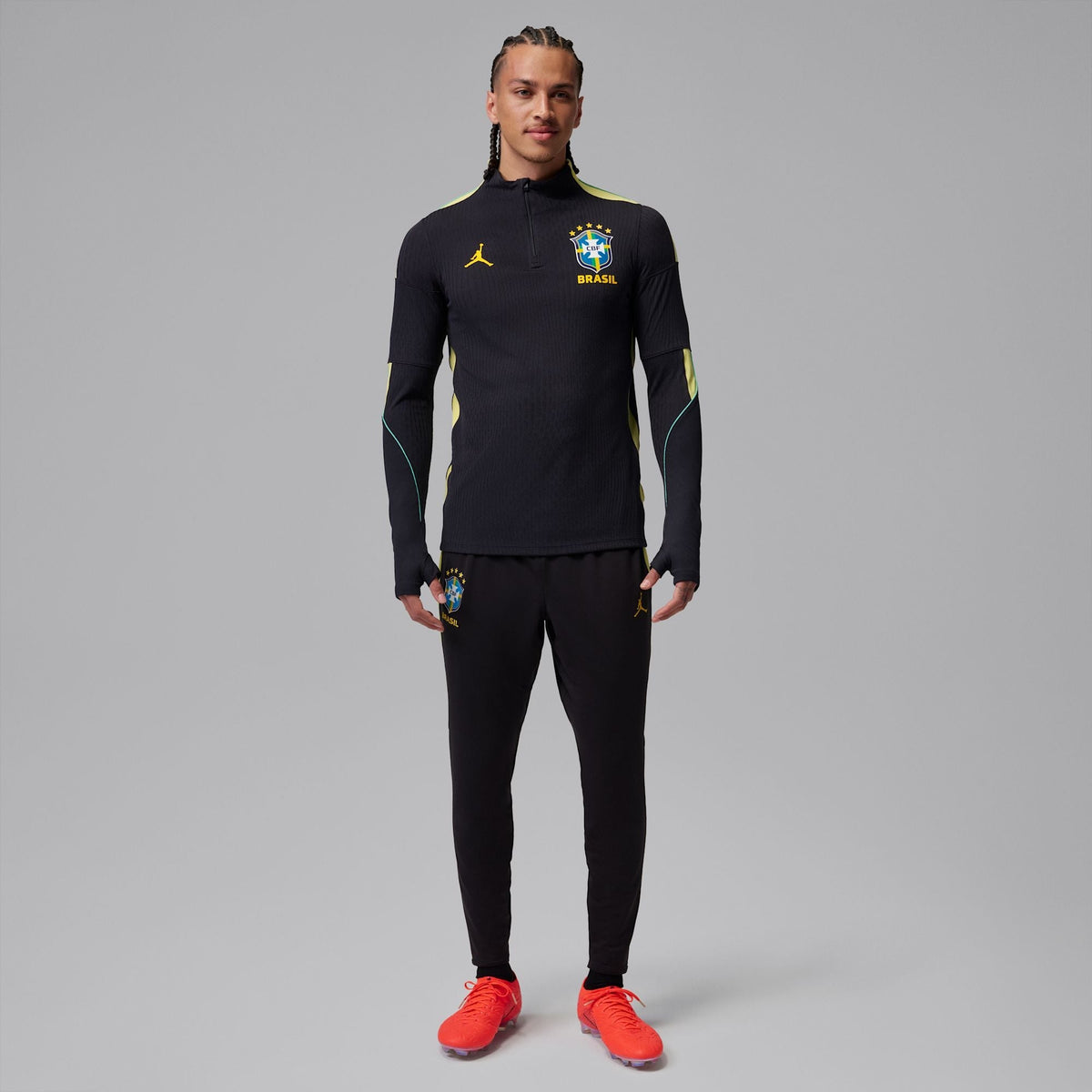 Conjunto de Treino Brasil 2026/27 Preto, etiqueta interna