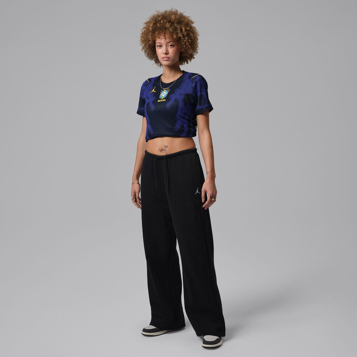 Camisa Feminina Seleção Brasileira 2026/27 II, detalhe da manga