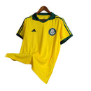 Camisa Retrô Palmeiras 2014 - Torcedor Masculina - Amarela com detalhes em verde