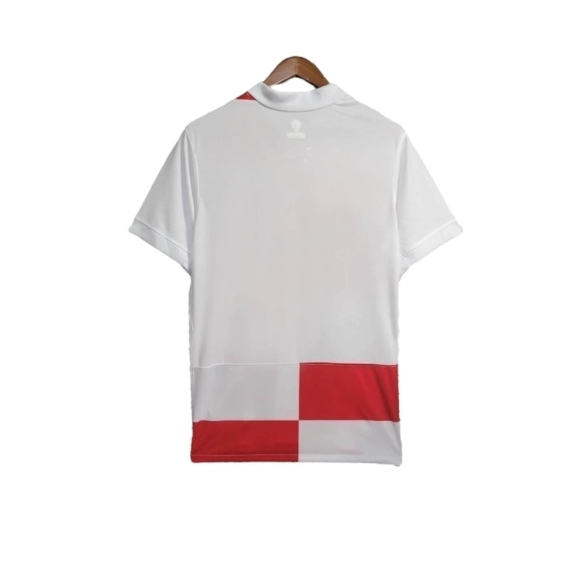 Camisa Seleção da Croácia I 24/25 - Torcedor Masculina - Branca e vermelha