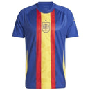 Camisa Seleção da Espanha Pré-Jogo 24/25 Eurocopa 2024 - Torcedor  Masculina - Azul