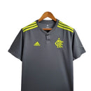 Camisa Retrô Flamengo III 2019/2020 -  Masculina - Cinza com detalhes em amarelo