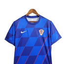Camisa Seleção da Croácia II 24/25 - Torcedor  Masculina - Azul com detalhes em vermelho
