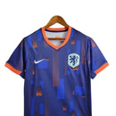 Camisa Seleção da Holanda II 24/25 - Torcedor  Masculina - Azul com detalhes em laranja
