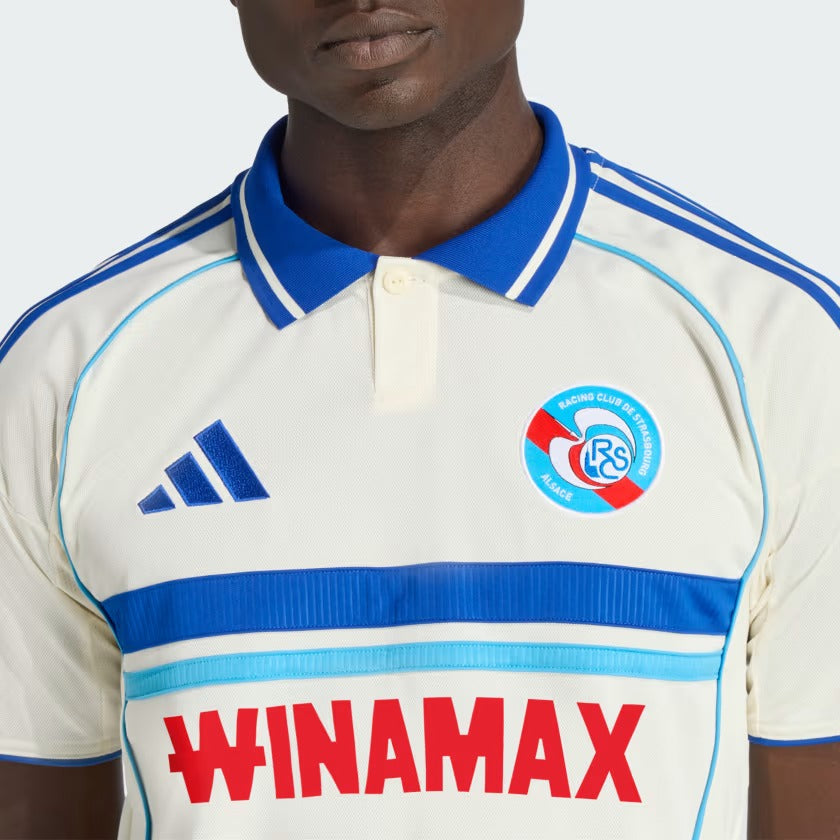 Camisa adidas RC Strasbourg 2025/26 I na TSN Sports