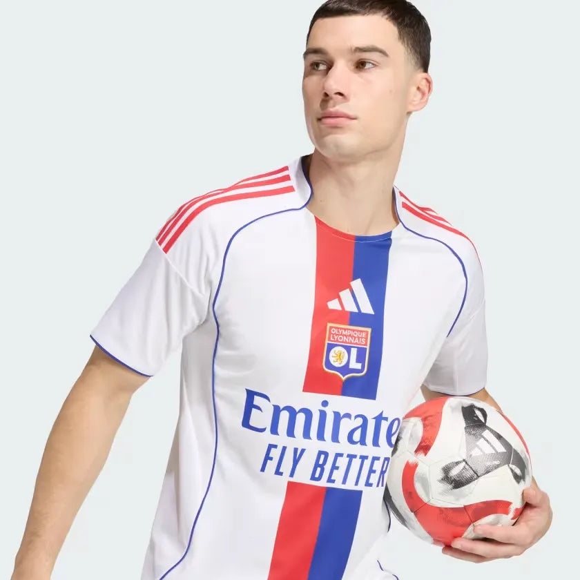 Camisa adidas Olympique Lyonnais 2025/26 I na TSN Sports