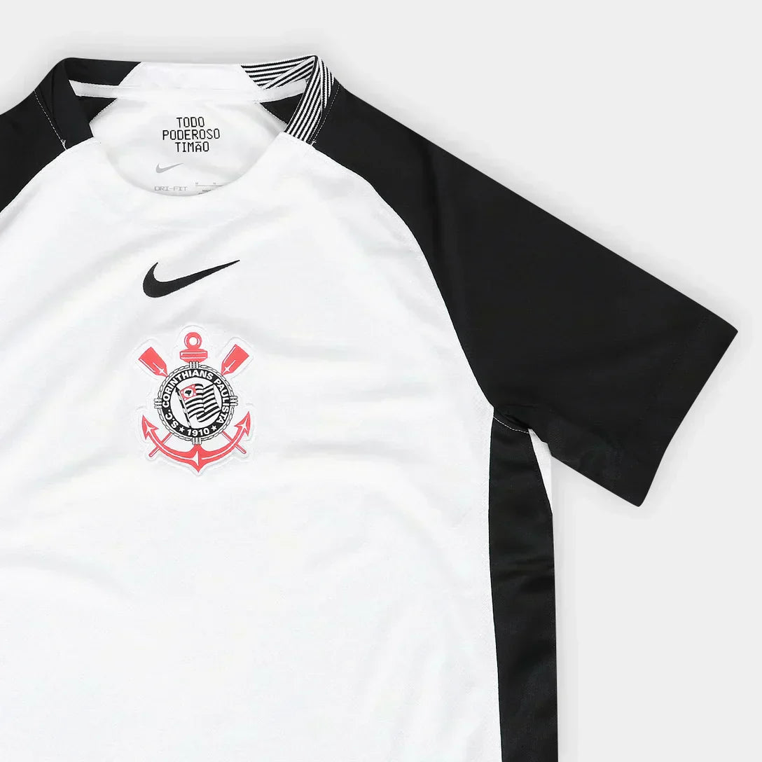Camisa Corinthians 2025/26 I MEMPHIS N° 10, detalhe da gola