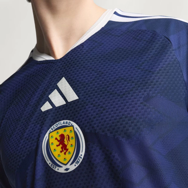 Camisa Escócia 2026/27 I, detalhe do tecido